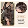 Man Want New Sex Underwear Sexy Leopard Print Nightclub Uniform Temptation Lace-up Hollow Hot Suit 9367