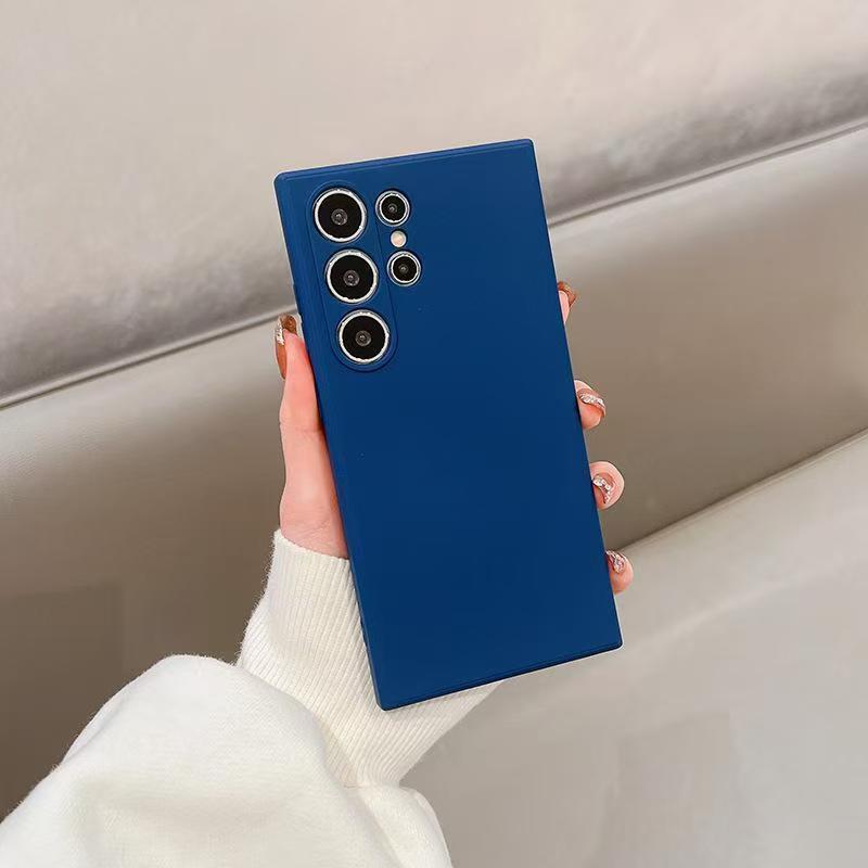 Original Liquid Silicone Case for Samsung Galaxy S25 S24 S23 S22 S21 S20 FE S 25 Ultra S20 Plus Luxury Macaron Candy Color Cover