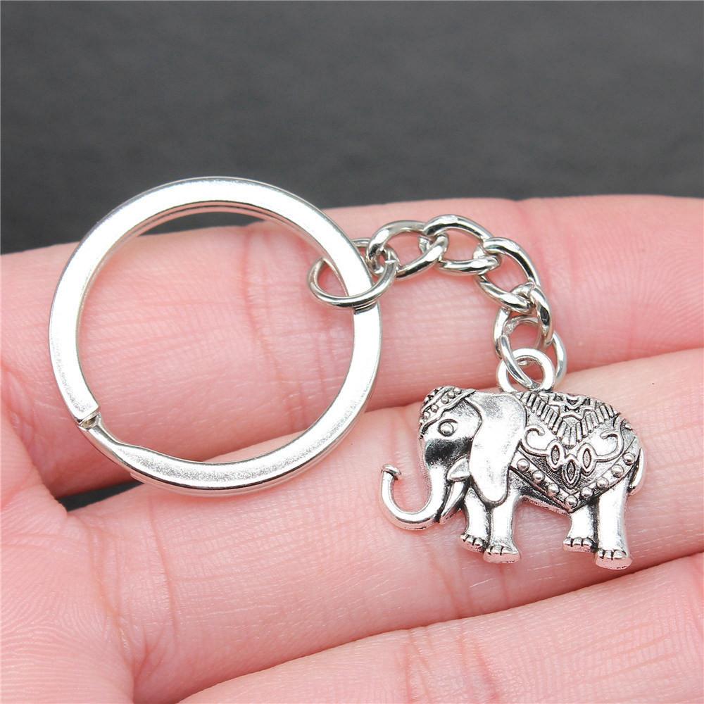 

Брелок для ключей в виде слона, мужские ювелирные изделия, элегантные свадебные украшения A45-1pcs-22x19mm