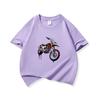 Graffiti Dirt Motorcycle Graphic Tee Kids 100 Cotton Crew Neck T Shirt Short Sleeve Breathable Tops For Boys Girls Children