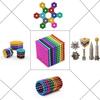 3MM 1000 PCS Magnetic Balls Buckyballs Neocube Puzzle Magnetic Building Blocks Set Toy Release Presure Children Playing Toys Brain Storming Games