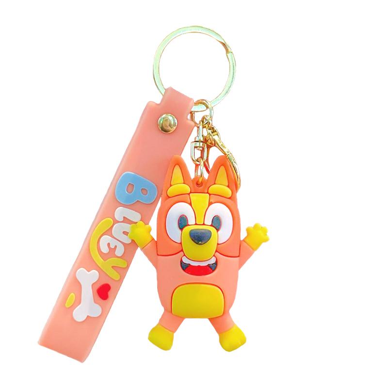 New Bluey Bingo Keychain Pendant Decoration Anime Characters Model Dolls Bag Backpack Accessories Children Toys Gifts