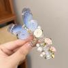 4Pcs Hair Rope Spiral Hair Bands Flower Butterflies Decor Ponytail Holders Bun Braid Elastic Non-slip Hairbands Hair Styling Tools