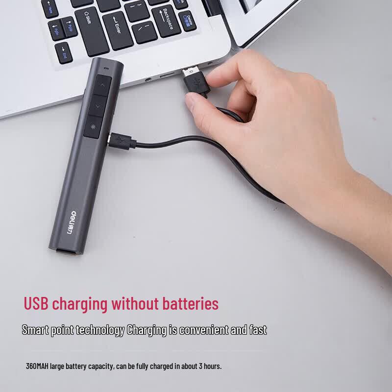 Deli Wireless Presenter with Green Laser Pointer