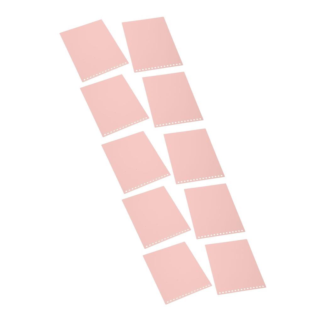 20 Stück A5 15 Löcher Querformat PP Loseblatt-Einband Abnehmbar Wasserdicht Angenehmes Griffgefühl für Büro Blush