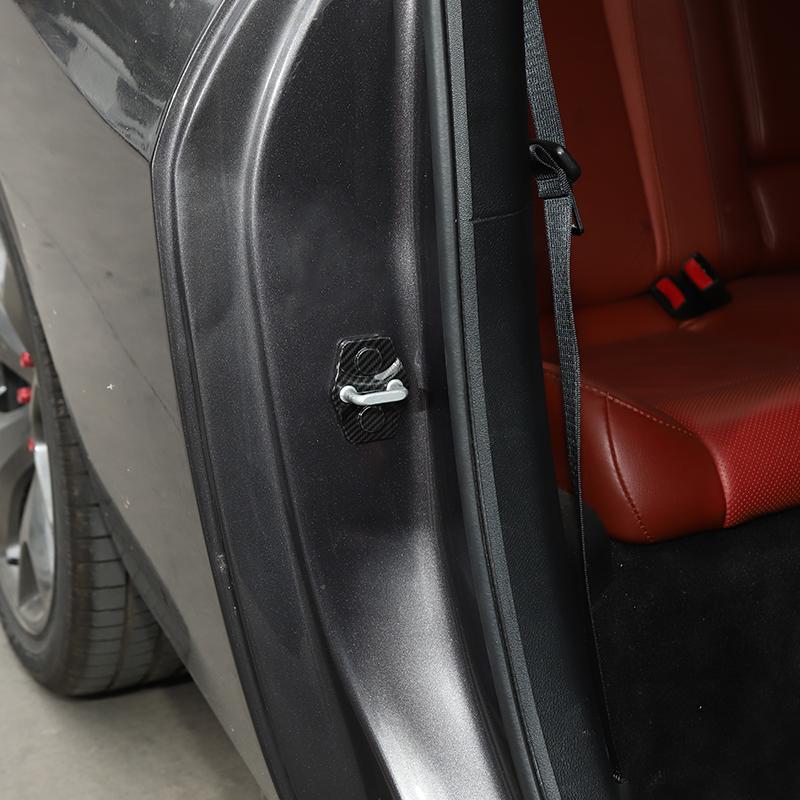 Krycí samolepka dekorace na západku dveří ABS vhodná pro Dodge Challenger 2012 Up Příslušenství interiéru auta