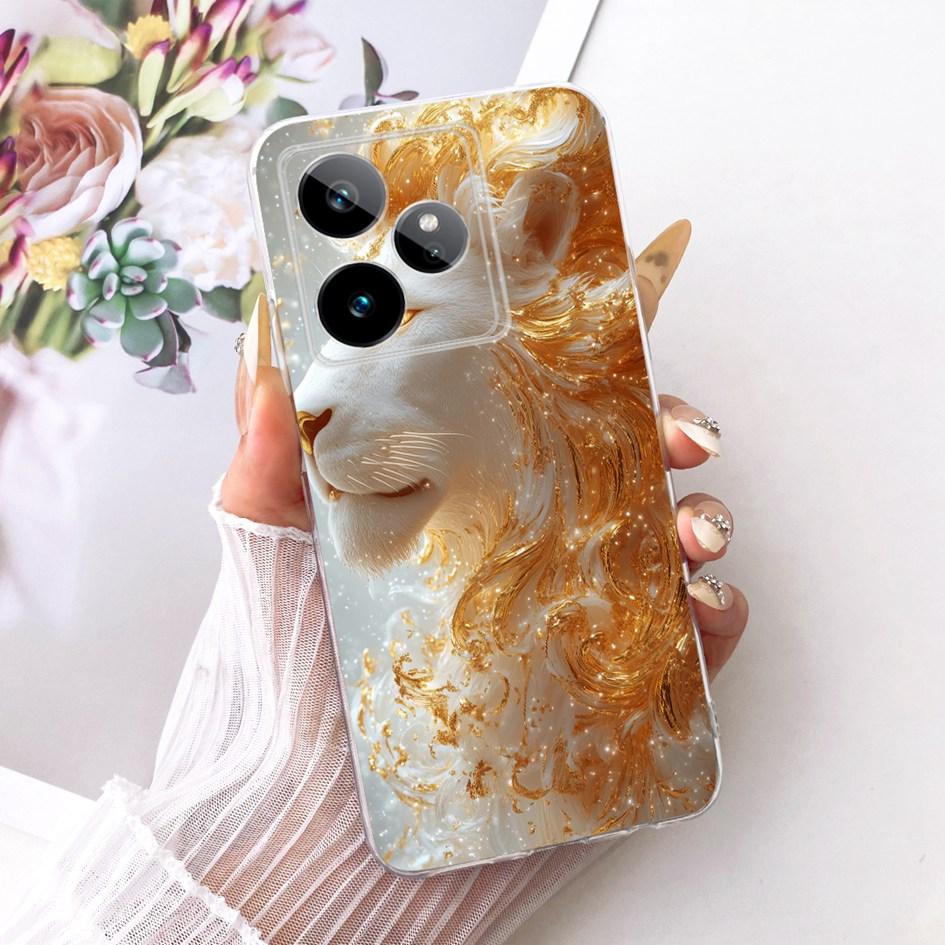 For Realme GT 7 Pro Case RMX5010 RMX5011 Luxury Dragon Lion Cartoon Soft Silicone Cover For Realme GT 7T GT7 7Pro Phone Case Bag
