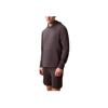 Casual Minimalist Comfortable Breathable Hooded Pullover Sweatshirt Men Sweatshirt Brown 407F346-021