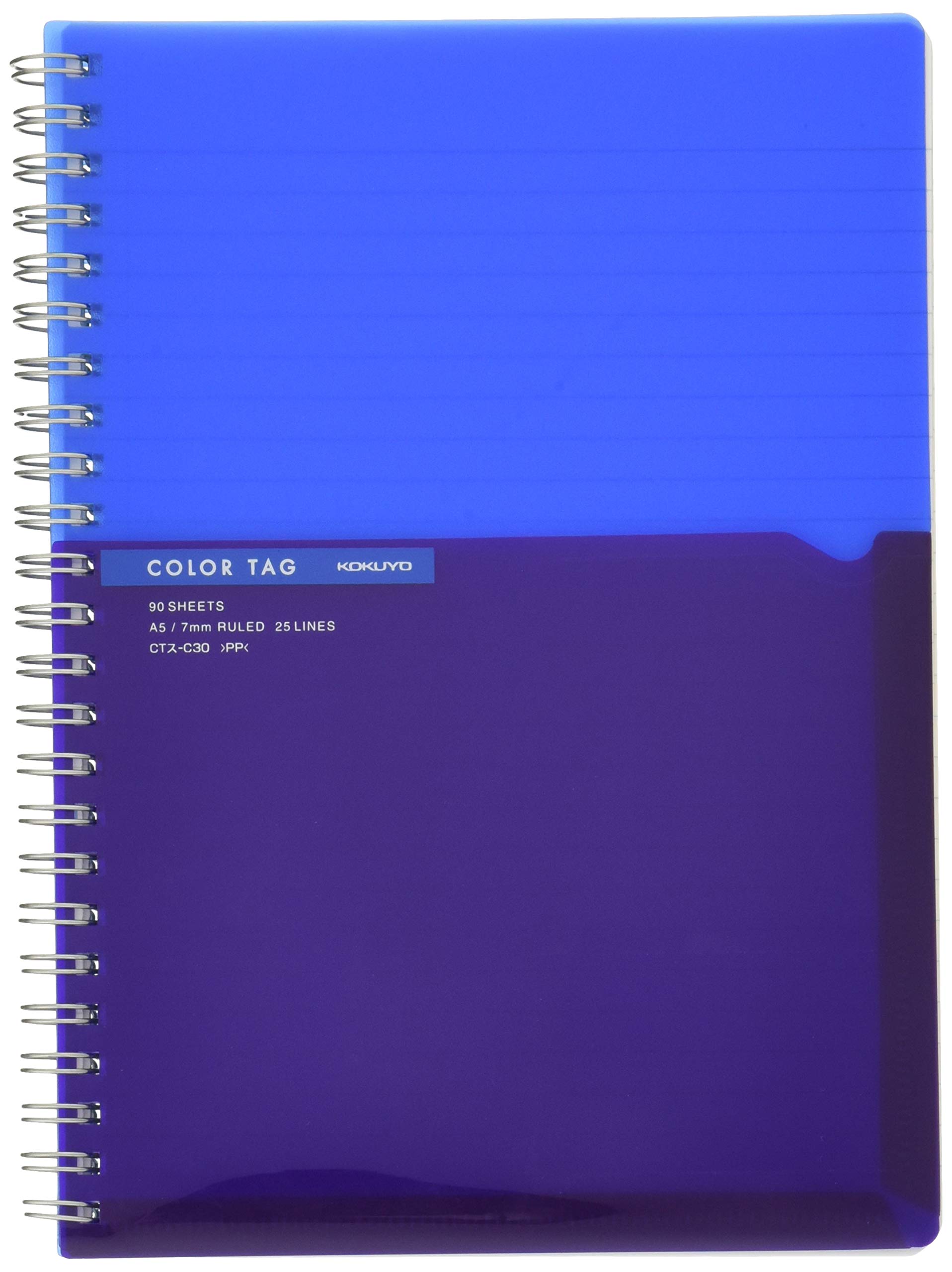 KOKUYO Ring Bi-COLOR Notebook, A5, Blue, CT-C30B синий