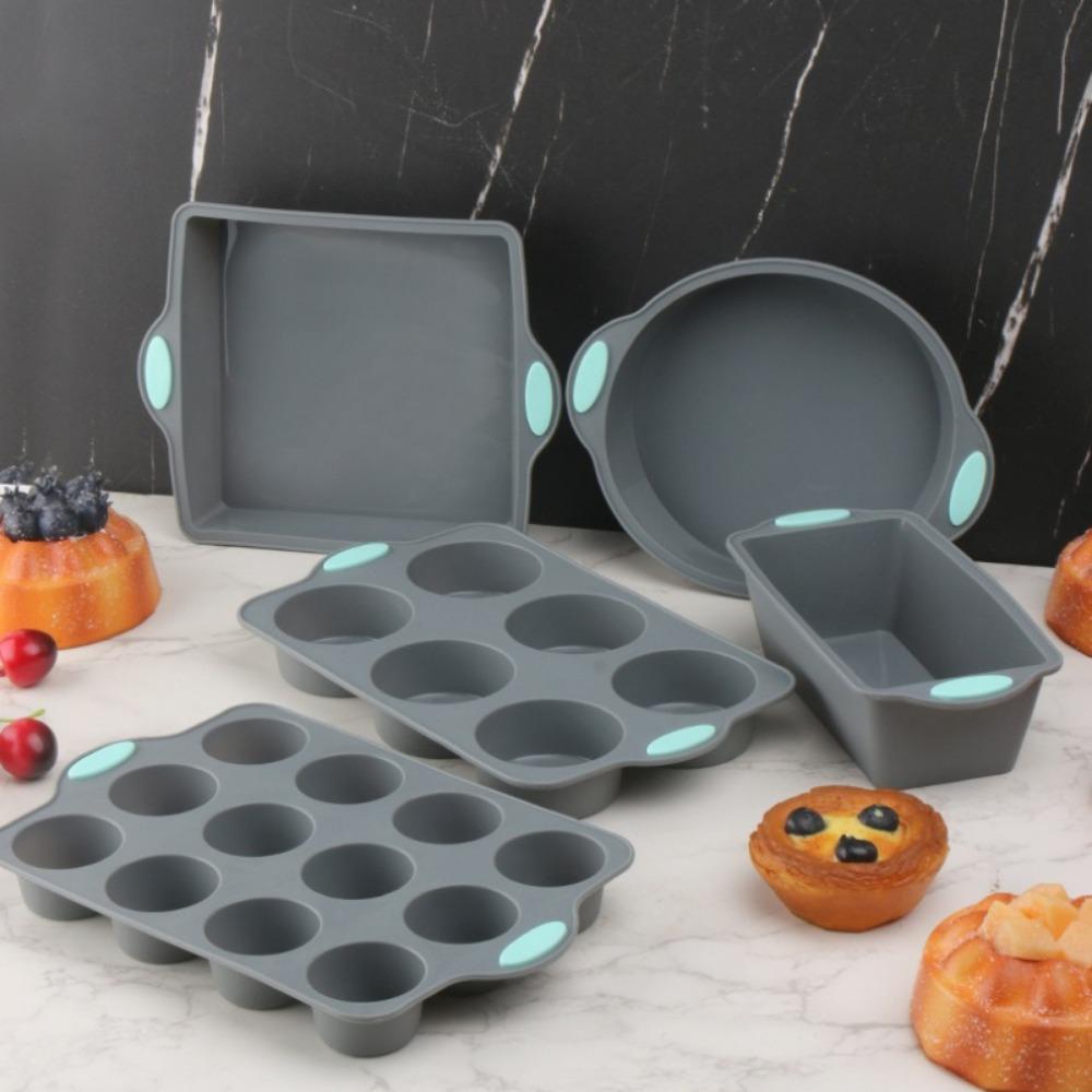 Heat Resistant Cake Molds Non-Stick Bread Muffin Mold Oven Baking Pan  DIY Baking Tool