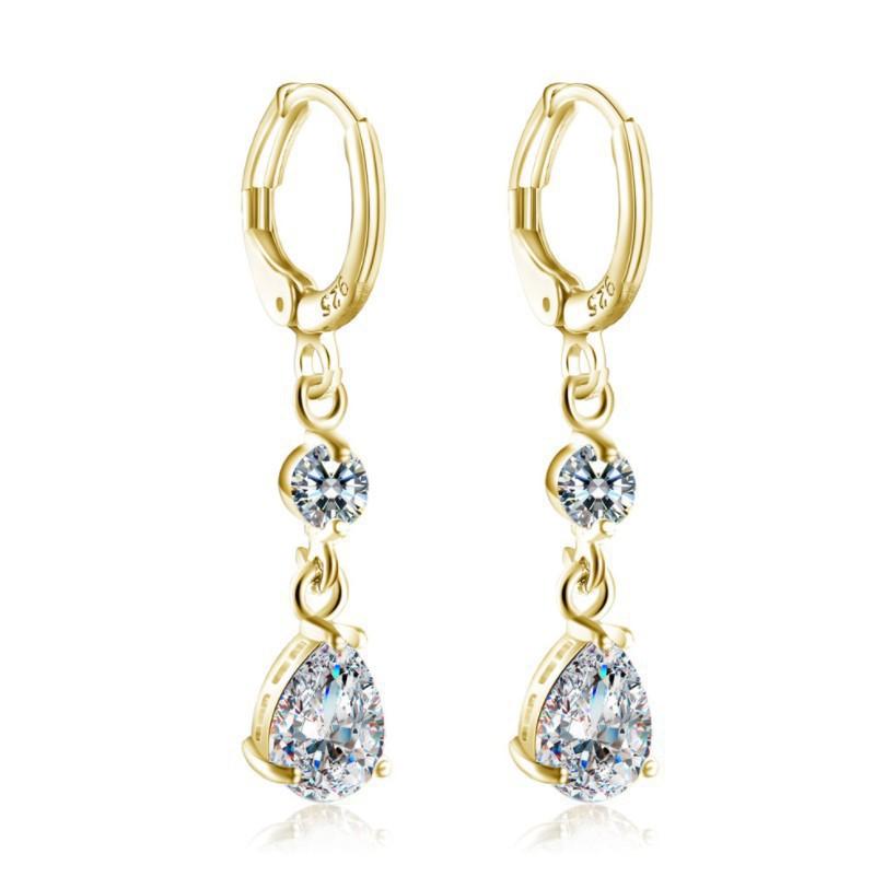 925 Silver Star Stud Earrings AAA Zircon High Quality For Women Earring Wedding Fashion Jewelry Accessories Party Gift