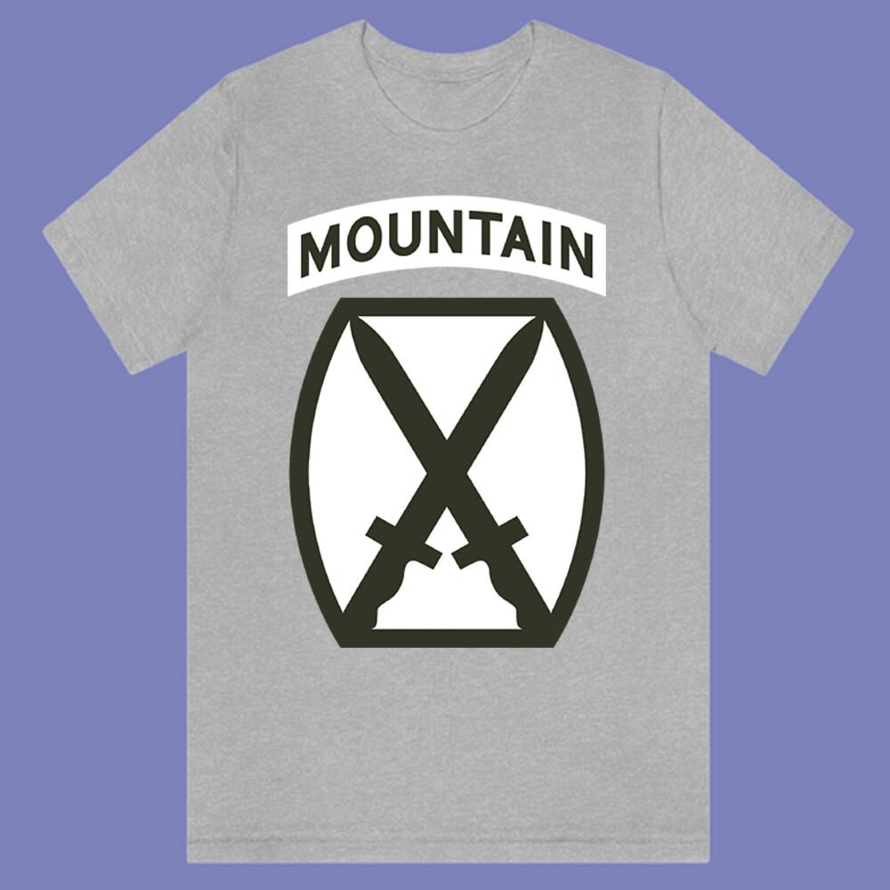 Army Military Veteran 10th Mountain Division Men s Grey Size S-3XL S разноцветный