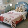 Custom Name Blanket Soft All-Season Throw With Pastel Rainbow  Hearts Design Gift For Birthdays Camping Home Decor