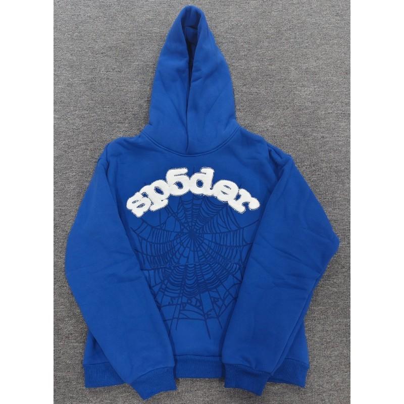 Sp5der Oversized Hoodie Men Winter Warm