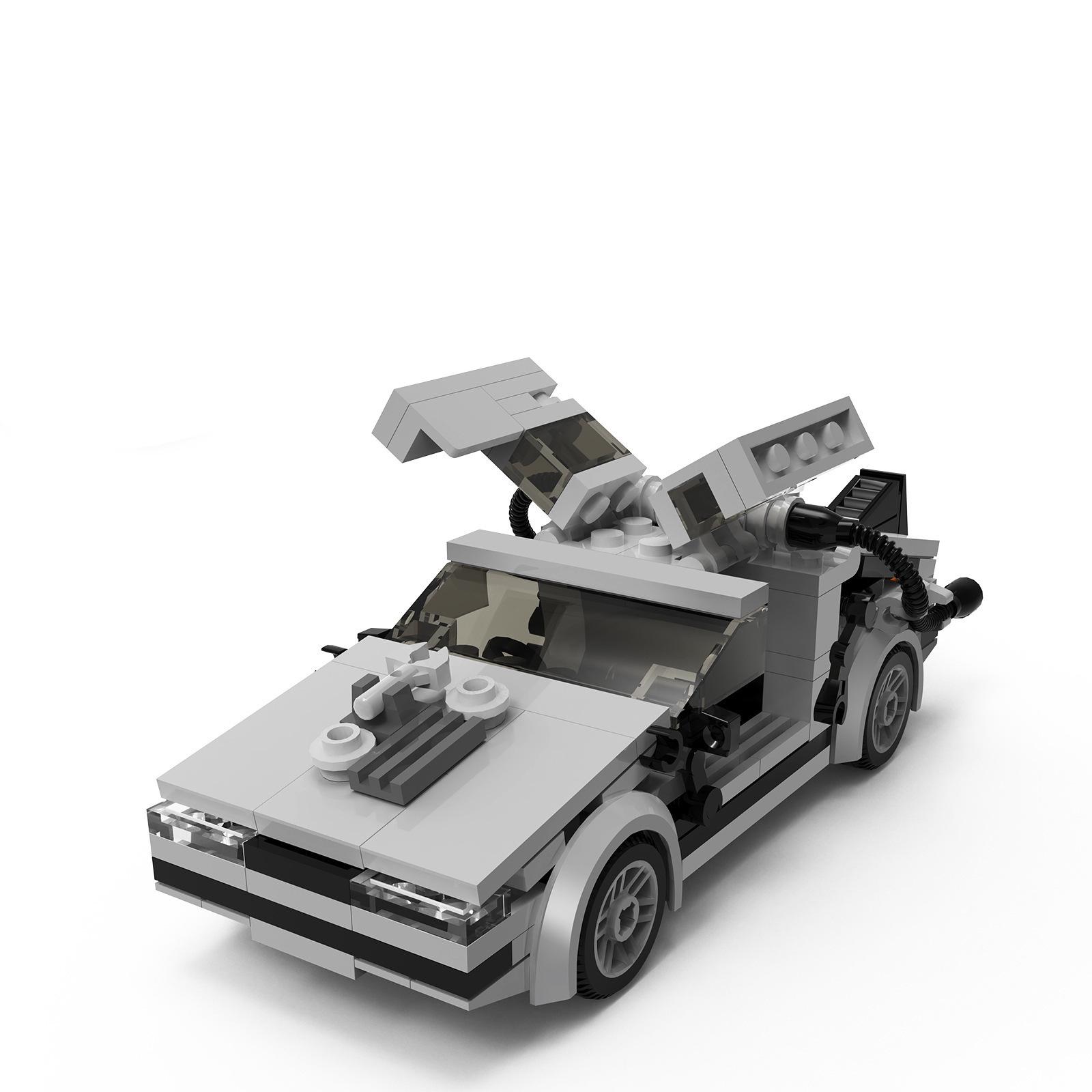 

Back to the Future Skyline DIY Model Car Building Blocks - MOC-23436 Educational Toy