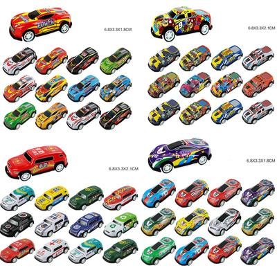 Mini Toys Graffiti Tin Cars 48 τμχ Αξεσουάρ φορτηγού επιτραπέζιας παραλαβής γκράφιτι από κράμα σιδήρου