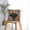 The Rock Face Dwayne Johnsons Pillowcases  Cute Funny Pillow Case For Office Car Home Decor Square Pillow Cover