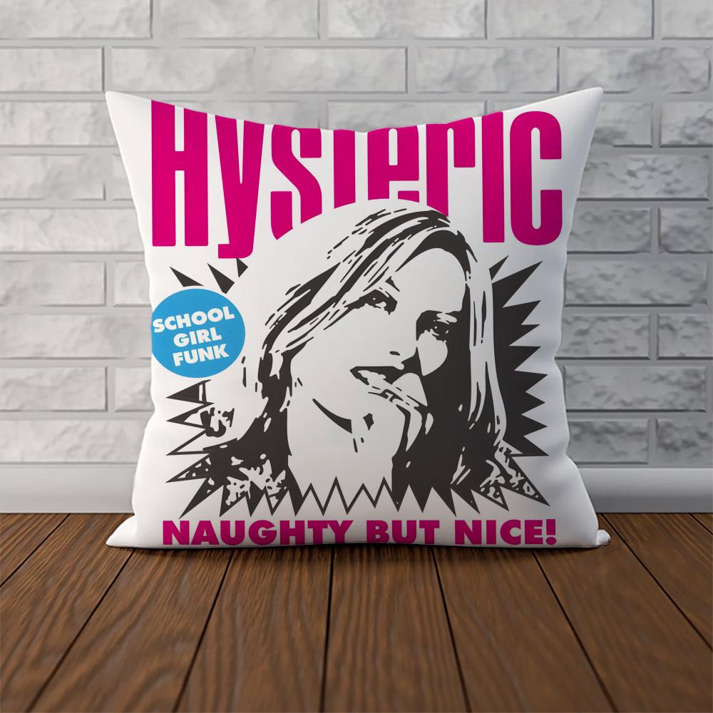 HHysteric Glamour Girl Pillow Case For Car Sofa Decorative Home Doublesided Print Plush Square Throw Pillow Cushion Cover