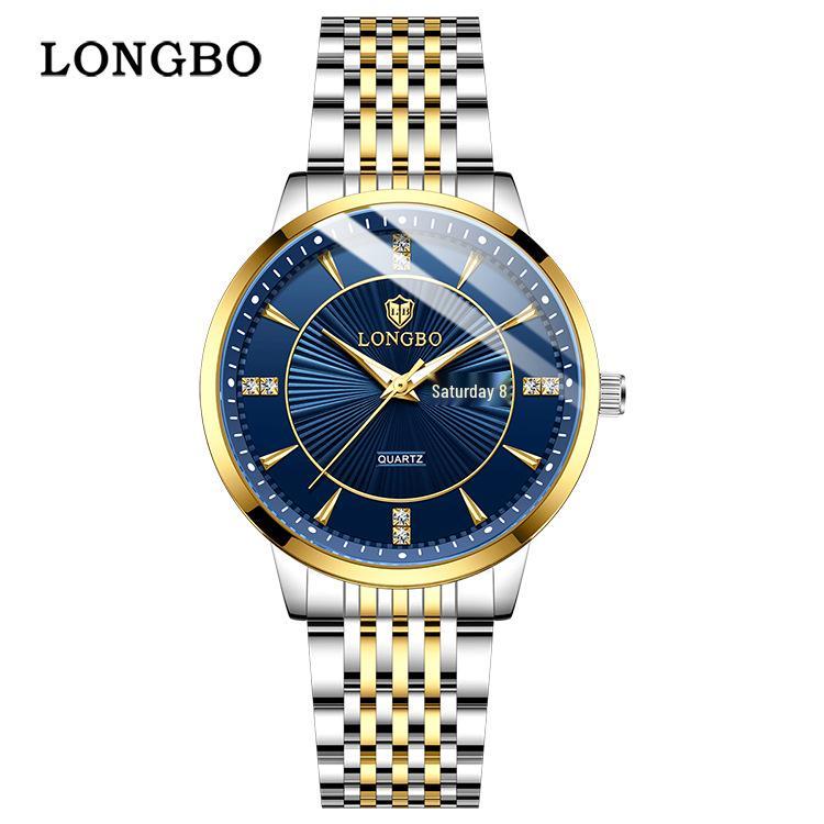 Longbo Men s Waterproof Quartz Watch - Simple and Casual Design for Couples