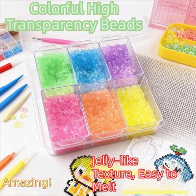 1 Bag High-Transparency Handmade Diy Perler Beads Heat Press 2.6Mm Glass-Colored Perler Bead Handmade Accessories