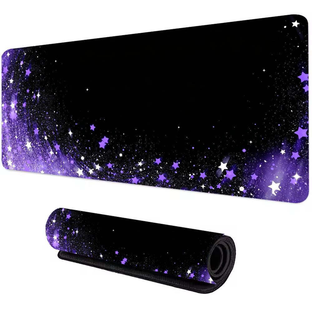 Dark Universe Star Aesthetic Xxl Desk Mat Nebula Sky Waterproof Rubber Mousepad For Gamers Office
