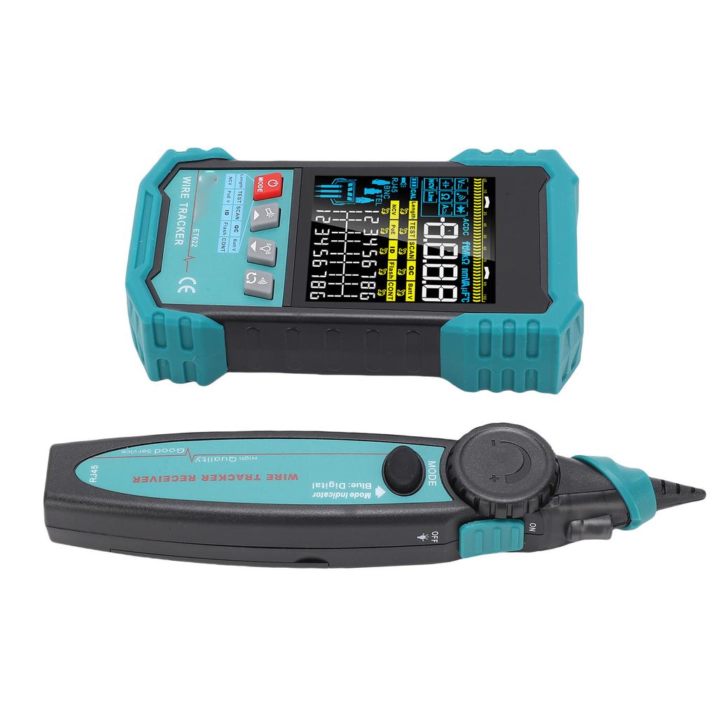 Ethernet Cable Tester RJ45 RJ11 LAN Network CAT5 CAT6 Wire Tracker PoE NCV 400M Length Testing Fault Line Scanning