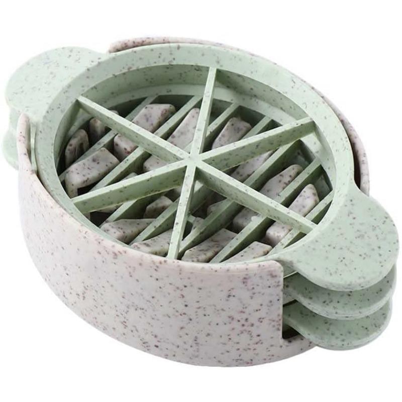 Affetta uova per uova sode Tagliauova Utensili Uova 3in1 Uova in salamoia Tritauova Taglio Cucina Cottura Stampo Utensili Gadget Affettatore Divisore(rosa)
