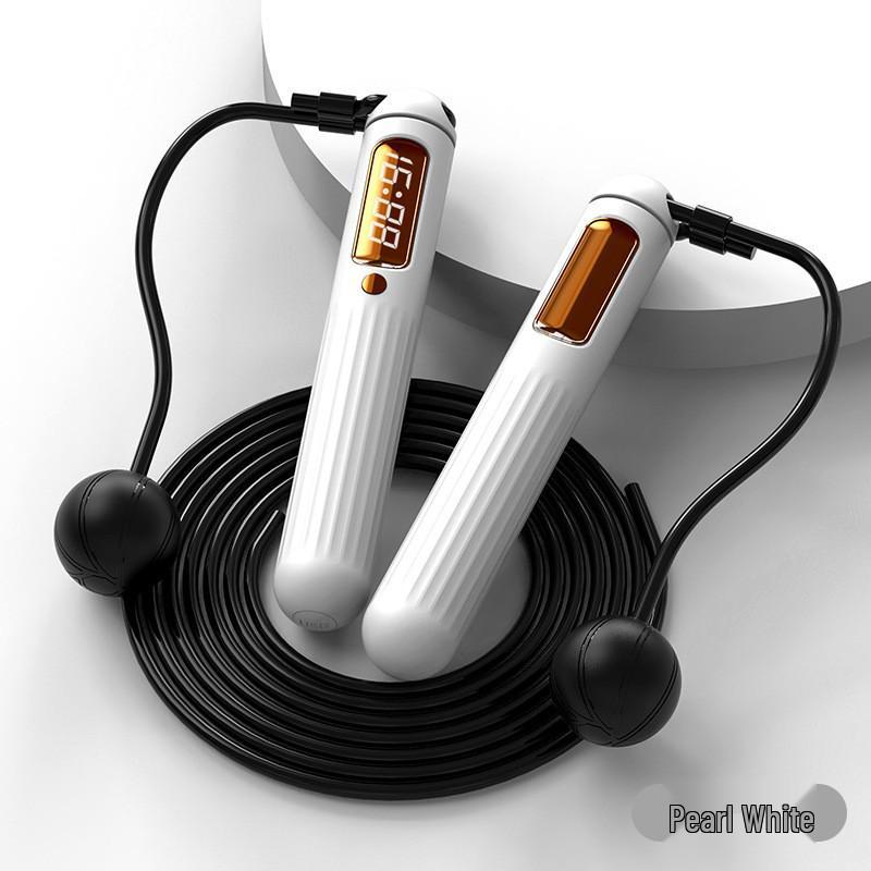 Moyue Bluetooth Jump Rope with Weighted Ball and Counterweights for Fitness and Fat Burning, with Rope Counting Feature.