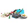 Wooden Railway Track Set Electric Train Magnetic Model Car Diy Track Assemble Interactive Educational Bricks Toy Birthday Gift