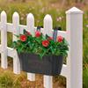 Metal Iron Hanging Flower Pots For Railing Fence Hanging Bucket Pots Countryside for Garden Yard Home Decoration Plant Pots