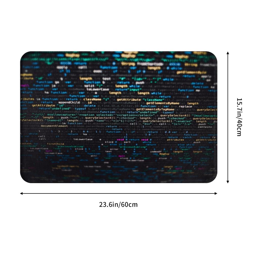 Computer Programmer Door Floor Bath Kitchen Mat Anti-Slip Outdoor Science Hacker Coder Doormat Living Room Entrance Carpet Rug