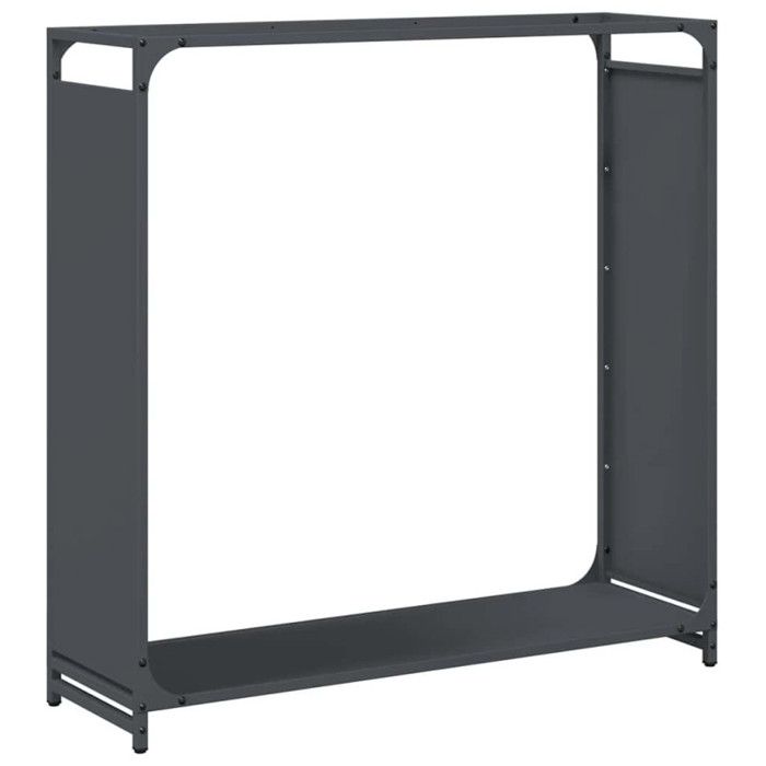 VidaXL Portant de bois chauffage anthracite 90x28x90 cm, support à bûches de cheminée, support à bûches, support à bûches 864217