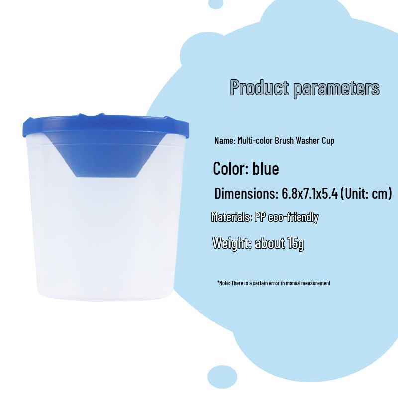 Pigment & Brush Washing Cups: Multi-functional Plastic for Kids' Painting Easel Accessories