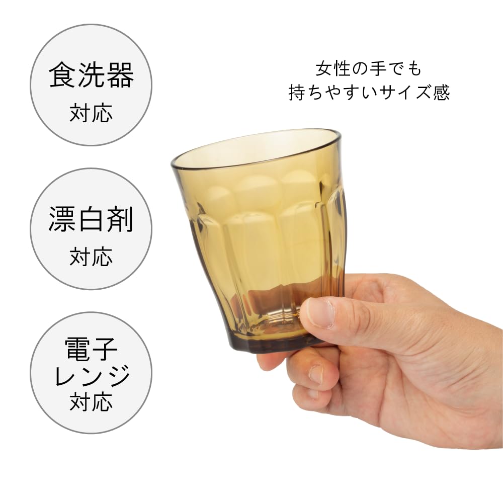 Plakira Unbreakable Standard 10 Dishwasher Made in Home Heat Resistant 100 Commercial Petal Glass BPA IJ Plakira Ishikawa Jushi Kogyo Glasses, pieces,