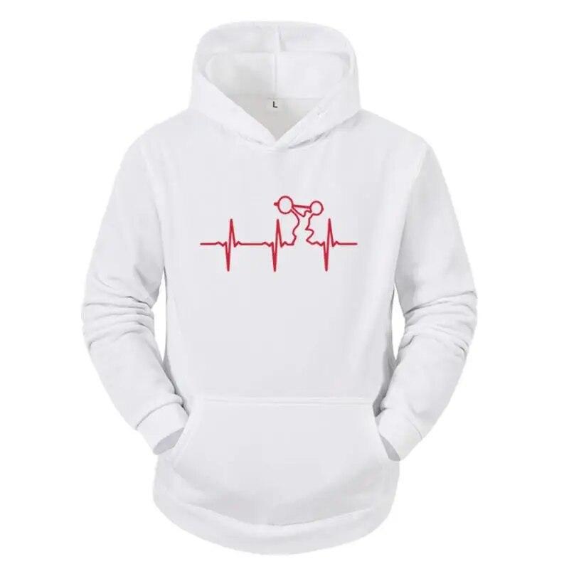 Толстовка Heratbeat Of Heavylifter забавный подарок на день рождения для унисекс для отца мужа Gymer фитнеса бодибилдинга кроссфита толстовка топ L 4873₽