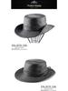 Men's Genuine Leather Western Cowboy Hat: Retro Sunshade for Outdoors, Mountaineering, and Seaside Dual-Use