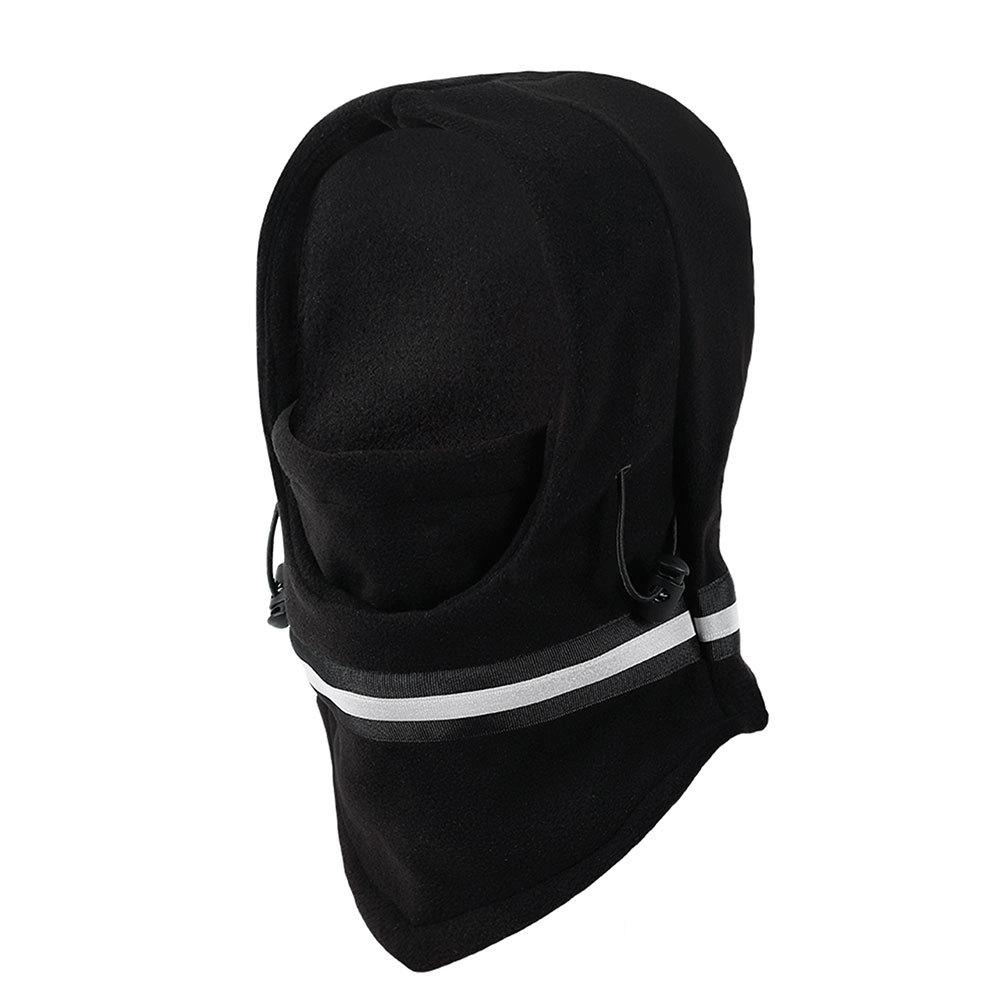 Reflective Warning Sticker Polar Fleece Cycling Warm Men Beanies Women Full Face Mask Helmet Liner Sport Ski Balaclava Cap New