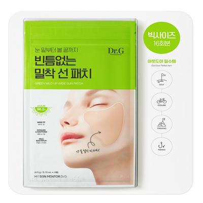 Dr.G Green Mild Up Wide Sun Patch 4.5g X 4 Sheets X 4ea (16 Servings)