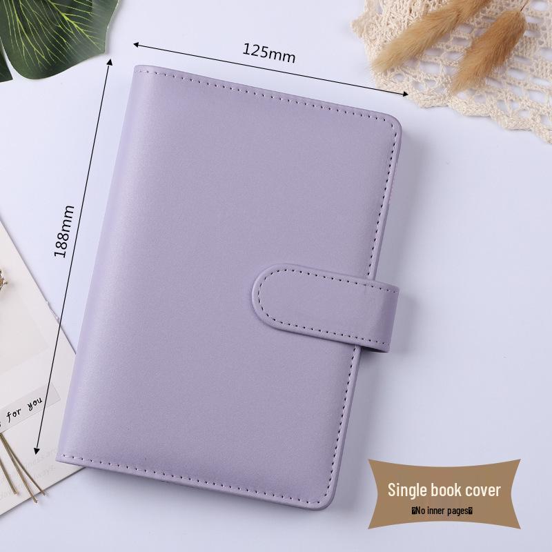 Cross-Border Macaron PU Leather Binder Notebook: Detachable Diary & Budget Book.