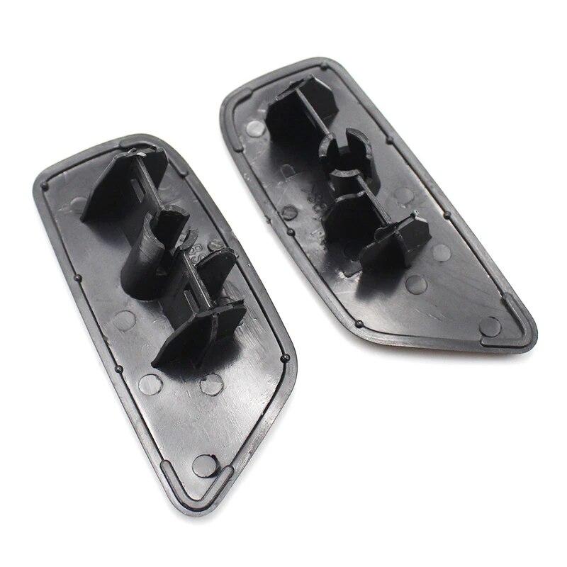 2PCS For Subaru Forester SH 2009-2012 Front Bumper Headlight Headlamp Washer Spray Jet Nozzle Pump Cover Cap Lid Unpainted