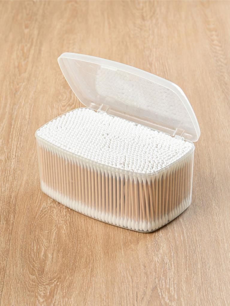 Square Case Wooden Cotton Swabs 800 Count