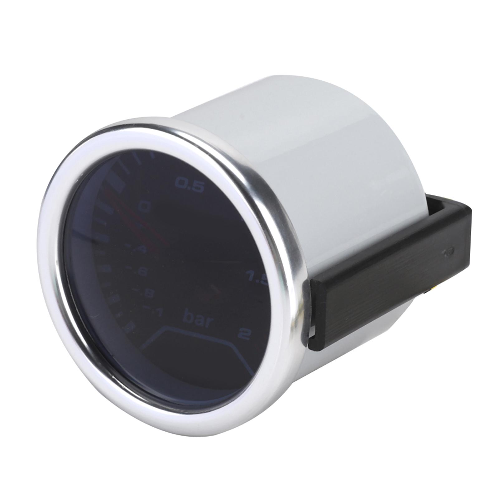 

12V 12Bar Modified Boost Gauge Mechanical Turbo Pressure Meter 52mm2in