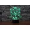 Ganesha 3D Illusion Night Light Touch Table Desk Lamp with Remote Control 16 Colors Optical USB LED Night Light for Kids Gift Room Decoration