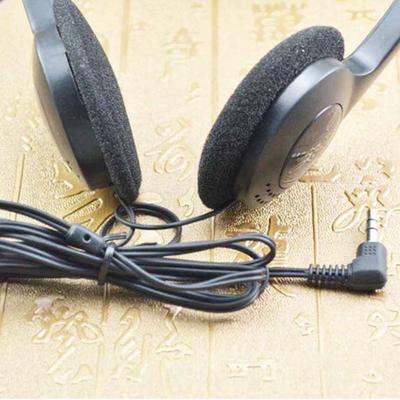 Universal Headset 3.5MM Headworn Wired Headset Wired Black Wired Headworn Earphones Headworn PVC Cellular Wired Headset Computer