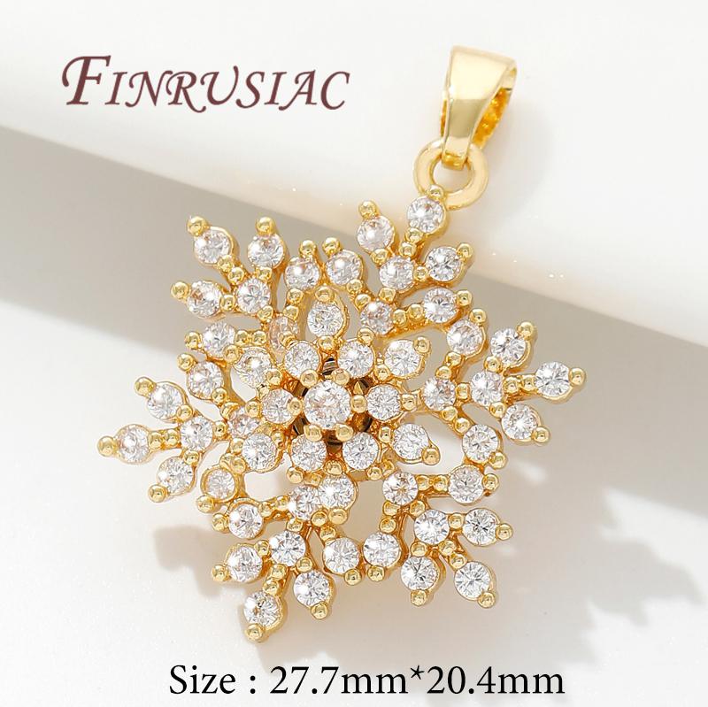 18K Real Gold Plated Crystal Charms For Jewelry Making,Trendy Jewellery Charms Accessories,Pendant For Needlework