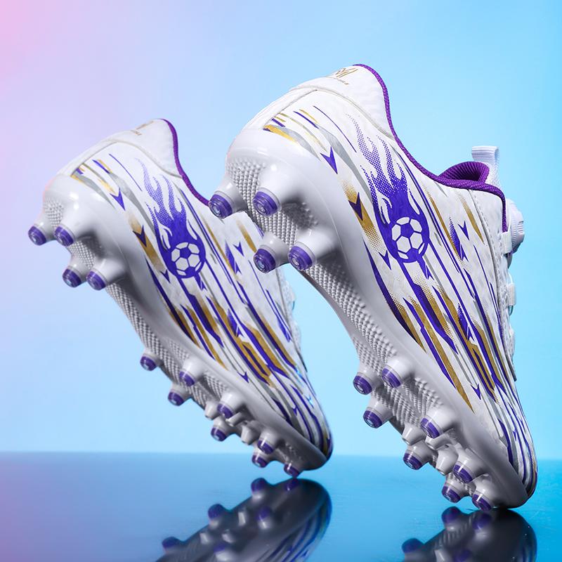 2026 Kids Soccer Football Boots FG Cleats Unisex School Training Non-Slip Breathable Outdoor Athletic Shoes for Boys Girls