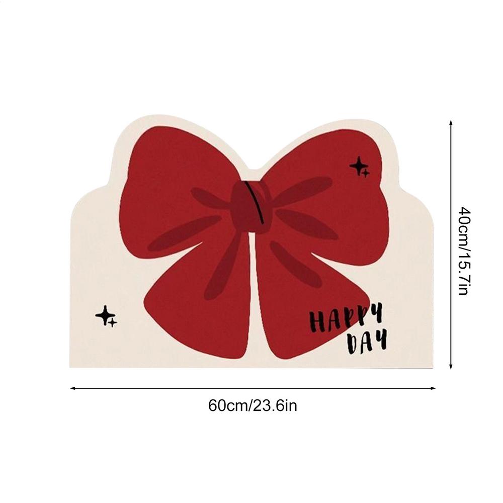 

cute Bow Carpet Home Soft Rugs Children Girls Bedroom Living Room Floor Mat Doormat Decoration stain-resistant and non-slip mat