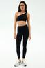 Spring/Summer One-Shoulder Yoga Set: Sexy Two-Piece Women's Fitness Outfit with Chest Pads