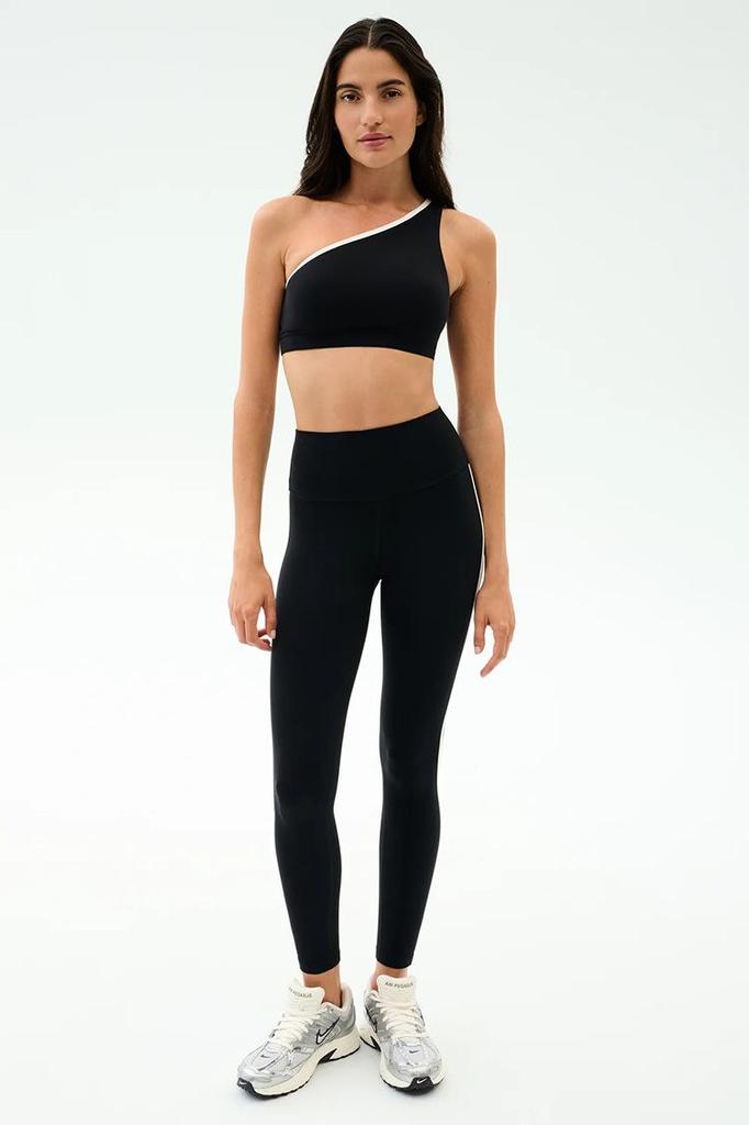 Spring/Summer One-Shoulder Yoga Set: Sexy Two-Piece Women's Fitness Outfit with Chest Pads