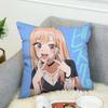 Pilow Cases Kitagawa Marin Couple Pillow Pillowcases 50X50 Decorative Pillows For Sofa Car Decoration Cushion Cover Luxury Anime